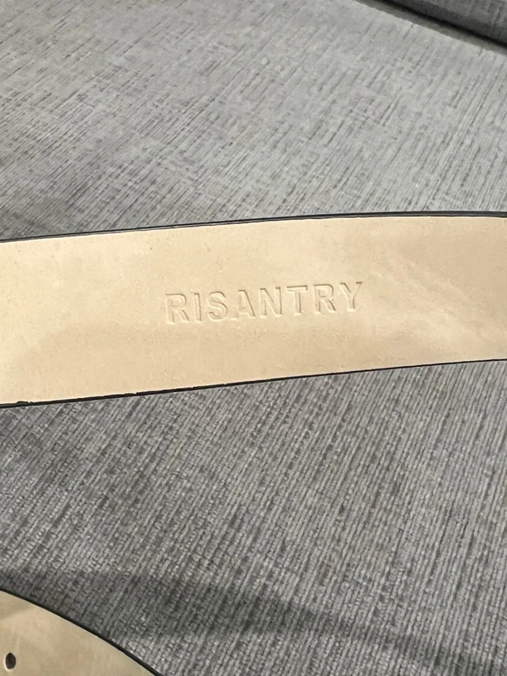Risantry Black Belt with Gold Buckle Small